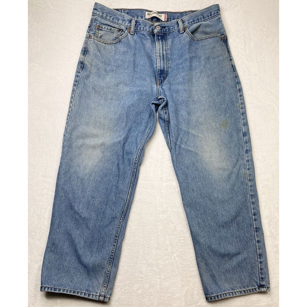 Levis 550 Jeans Mens‎ 38x30 Blue Fade Relaxed Baggy Y2K Measures 36x27 Vintage